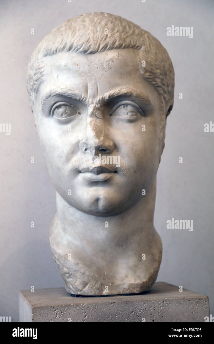 Gordian III (225-244 AD). Roman Emperor. Gordiani Dynasty. Portrait. Bust. From Ostia. 238-244 AD. Italy. Stock Photo