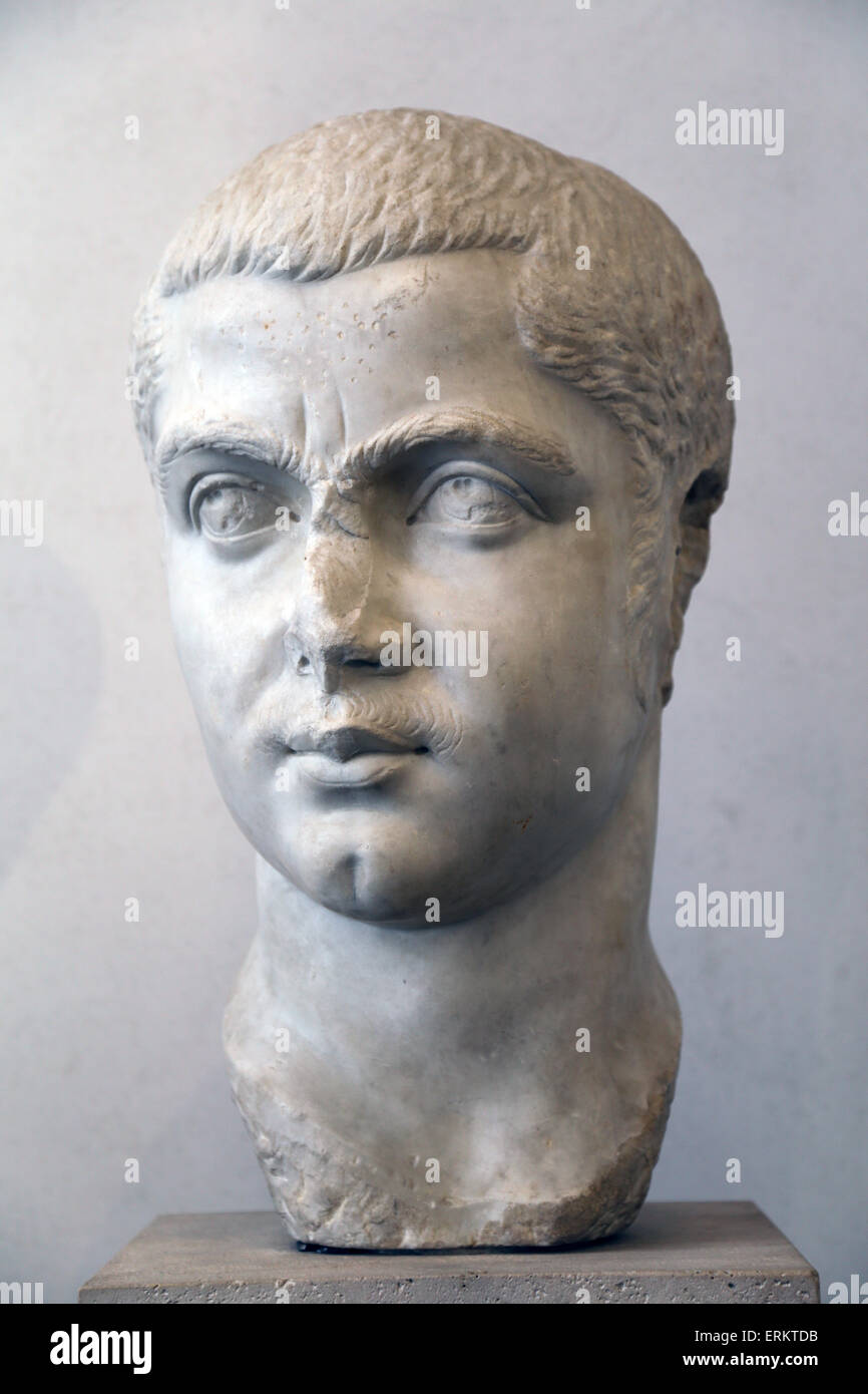 Gordian III (225-244 AD). Roman Emperor. Gordiani Dynasty. Portrait. Bust. From Ostia. 238-244 AD. Italy. Stock Photo