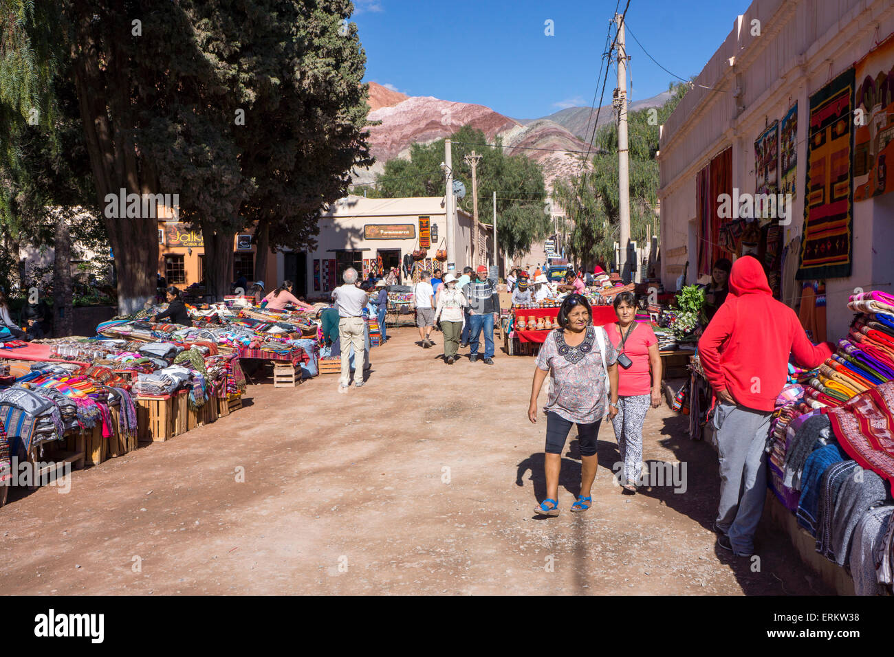 Market, Pumamarca, Jujuy, Argentina, South America Stock Photo - Alamy
