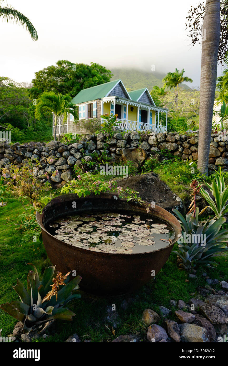 The Hermitage, Nevis, St. Kitts and Nevis, Leeward Islands, West Indies, Caribbean, Central America Stock Photo