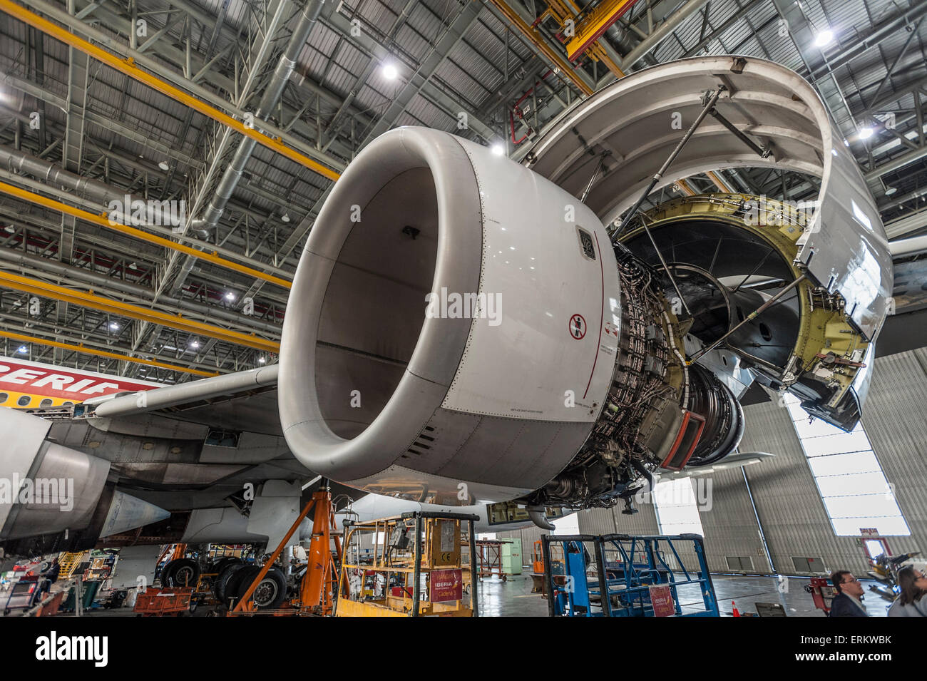 Iberia maintenance facility, Madrid, Spain, Europe Stock Photo
