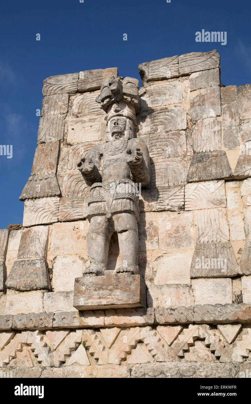Atlantes figure, Palace of Masks, Kabah Archaelological Site, Yucatan ...