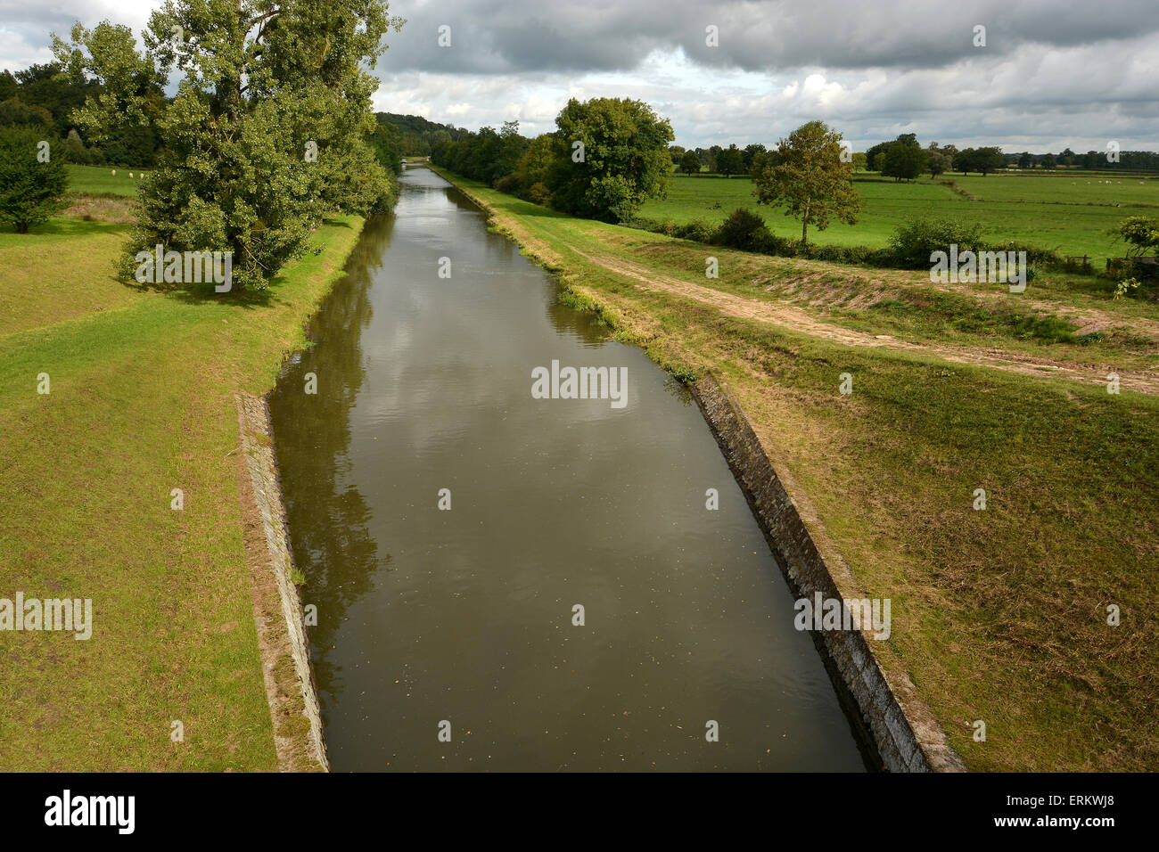 Digoin canal, Chambilly, Saone et Loire, Burgundy, France, Europe Stock Photo