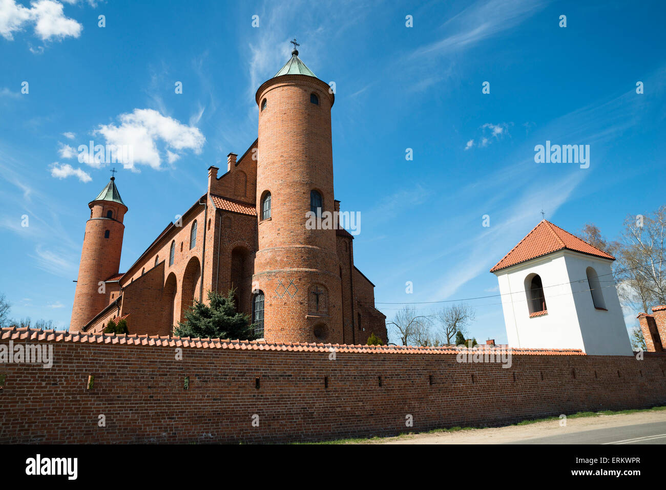 Church of St. Roch and John the Baptist in Brochów, Poland Stock Photo ...