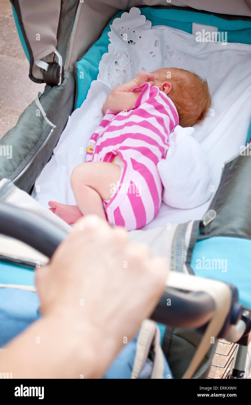 Newborn baby hotsell in pram