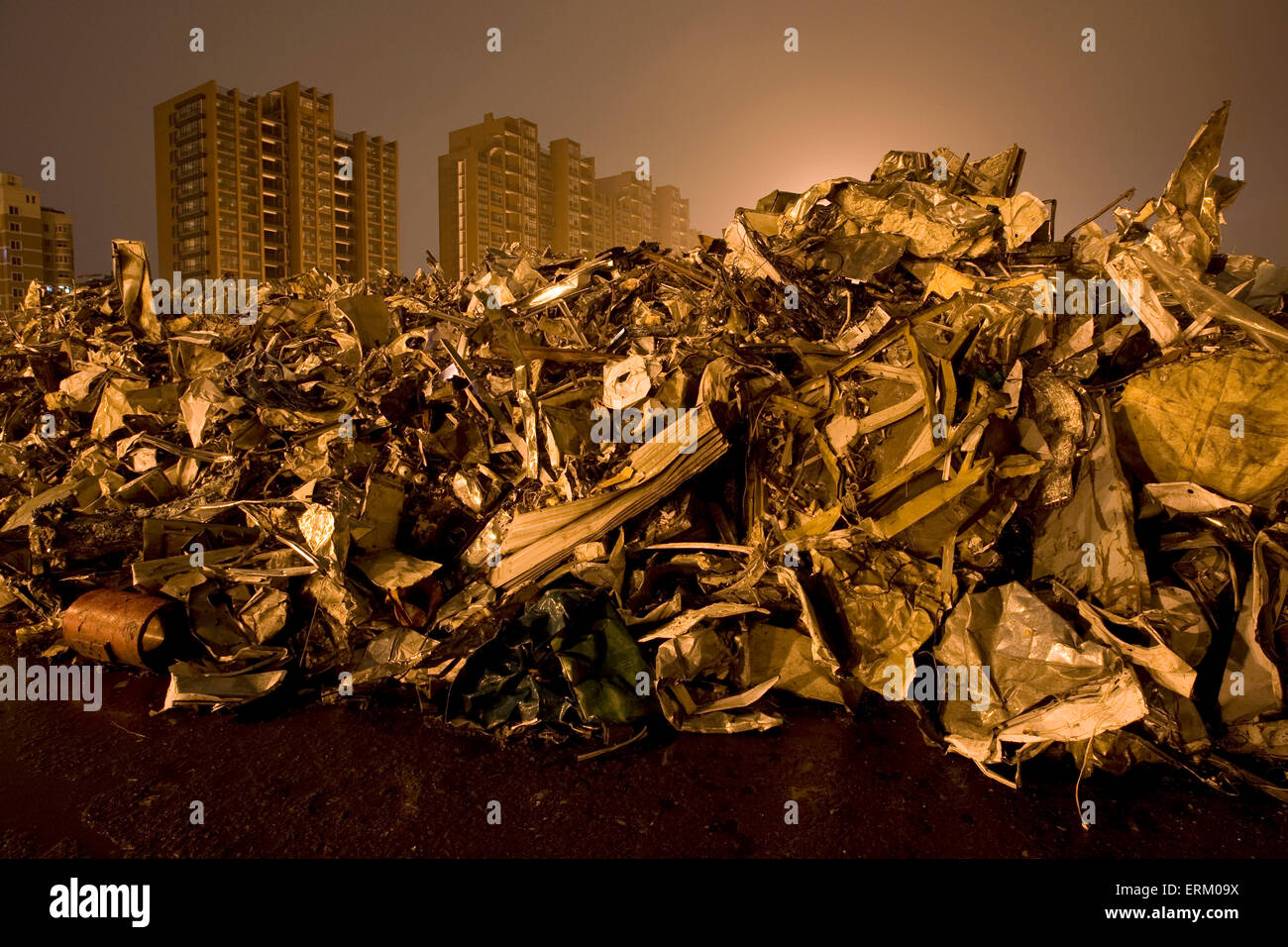 Scrap metal in China Stock Photo Alamy