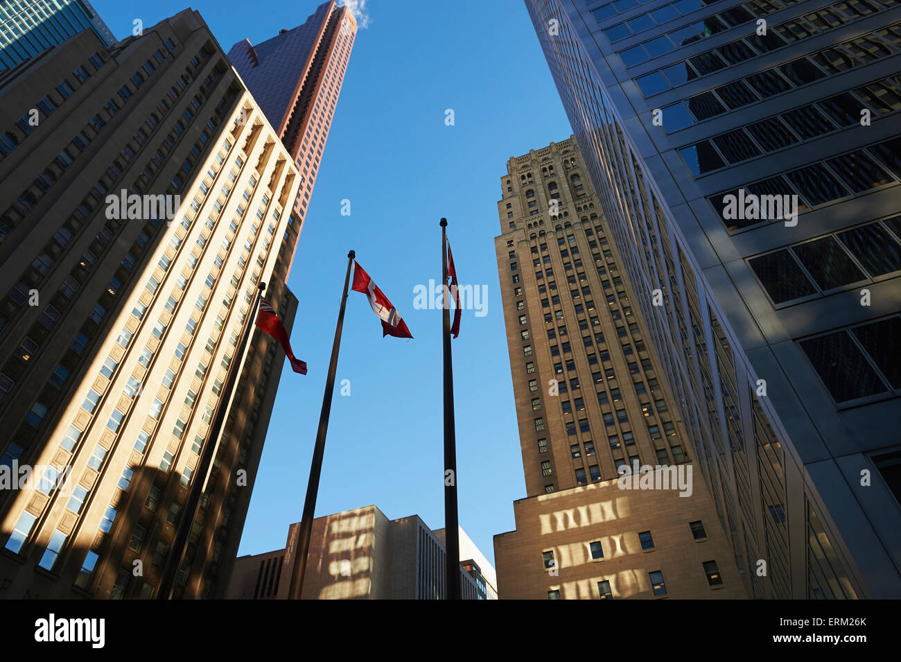 Scotia Plaza and CIBC Commerce Court office towers; Toronto, Ontario, Canada Stock Photo