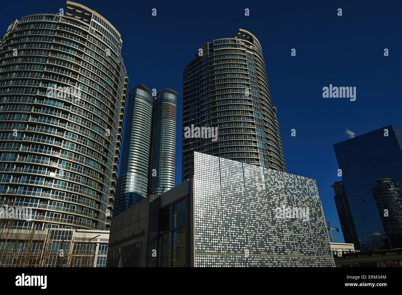 Condominiums at Harbourfront Centre; Toronto, Ontario, Canada Stock Photo