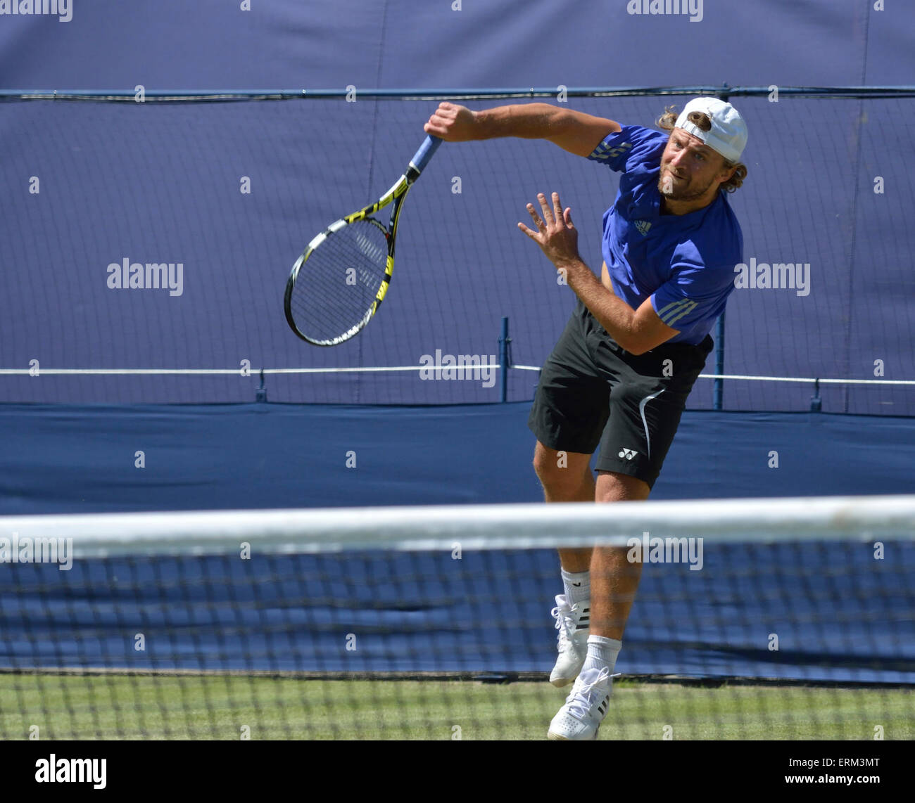 Manchester UK 04th June 2015 Matt Reid (Australia) loses his second
