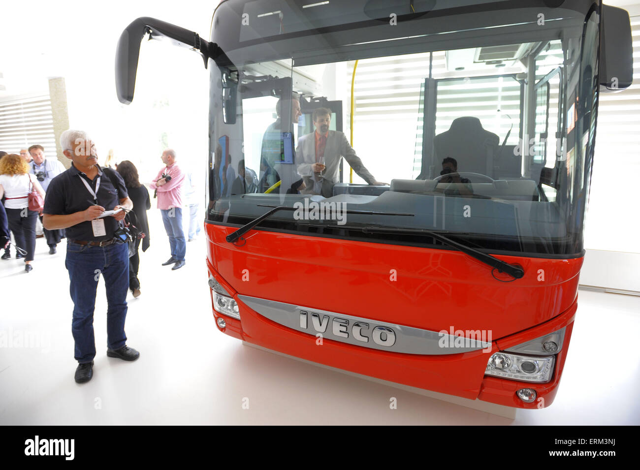 Bus producer Iveco presentation and opening of company's new Stock Photo -  Alamy