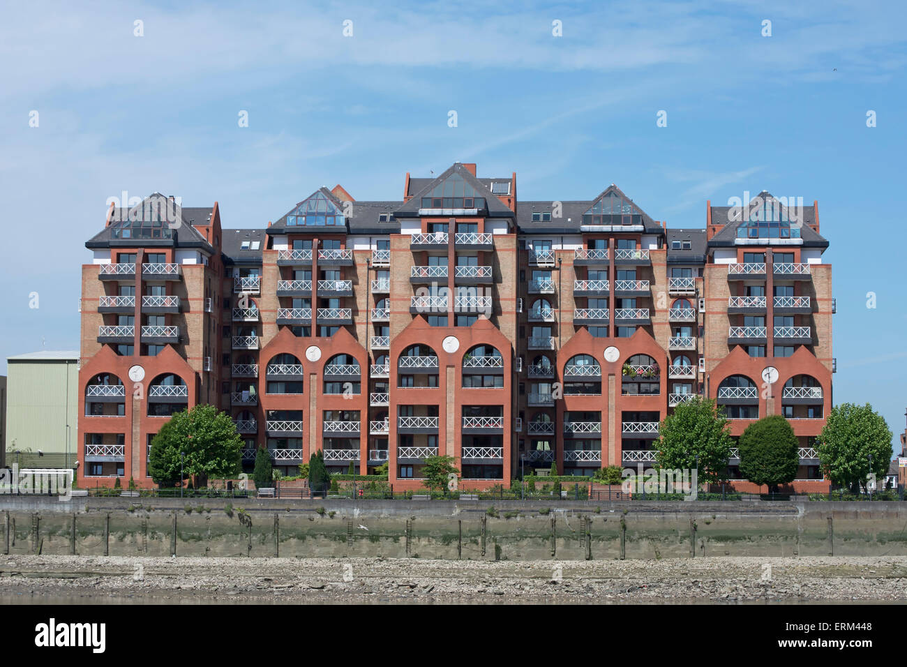 apartment block forming part of chelsea harbour, beside the river