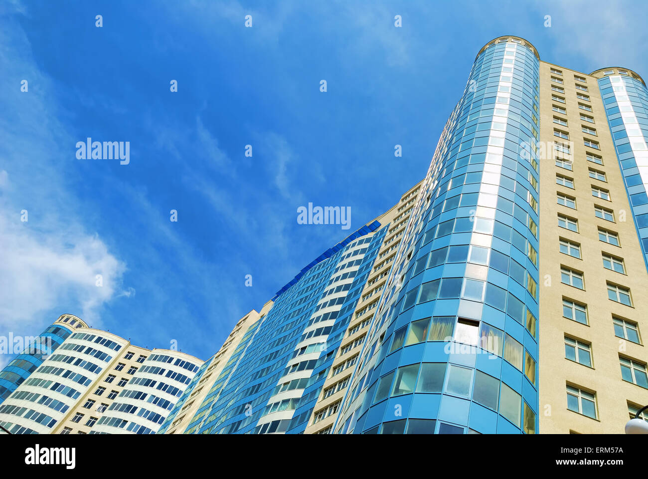 The facade of a modern apartment building Stock Photo - Alamy