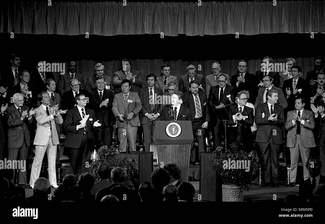 Washington. DC., USA, 30th January 1984 President Ronald Reagan attends