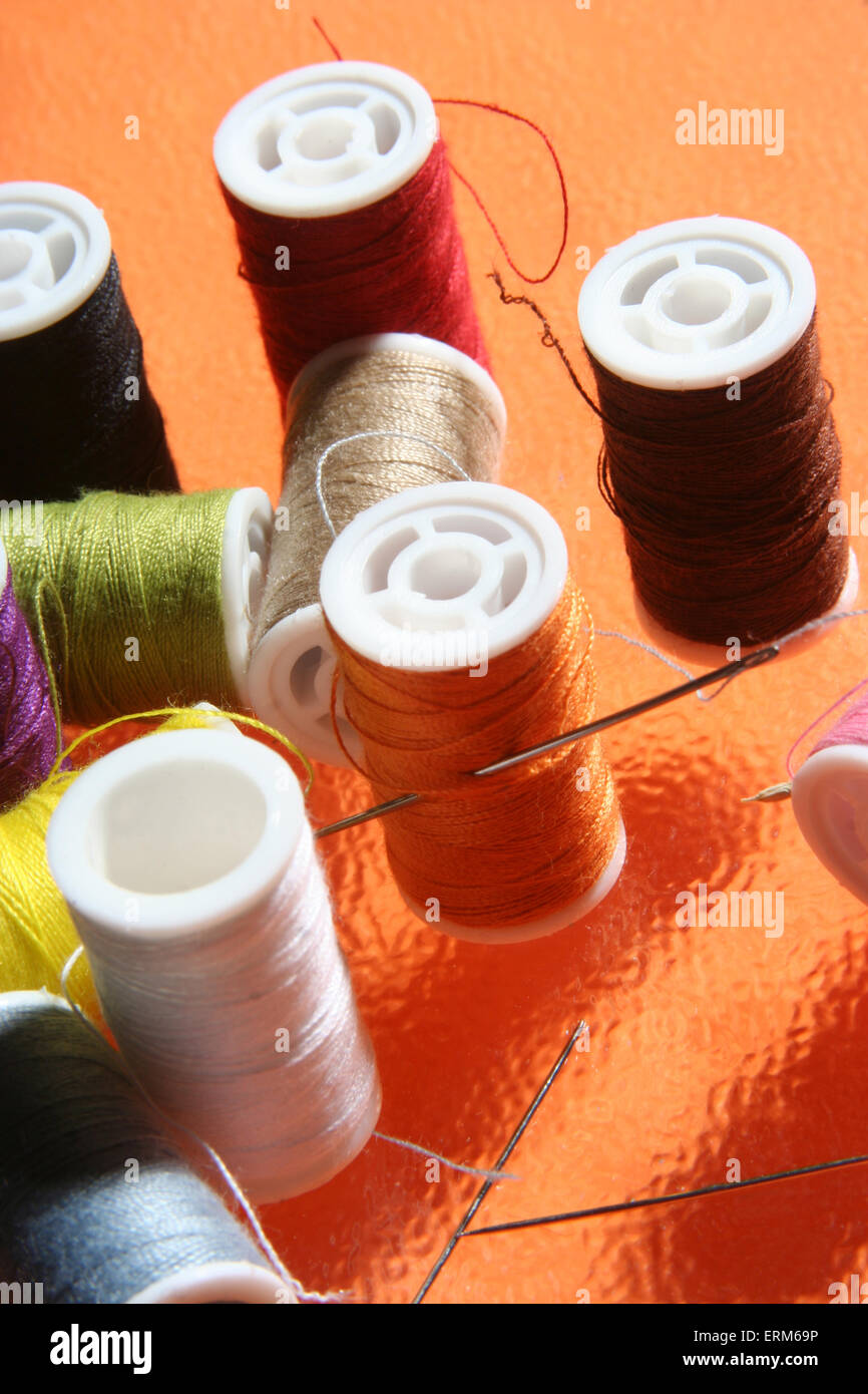 needle and thread Stock Photo Alamy