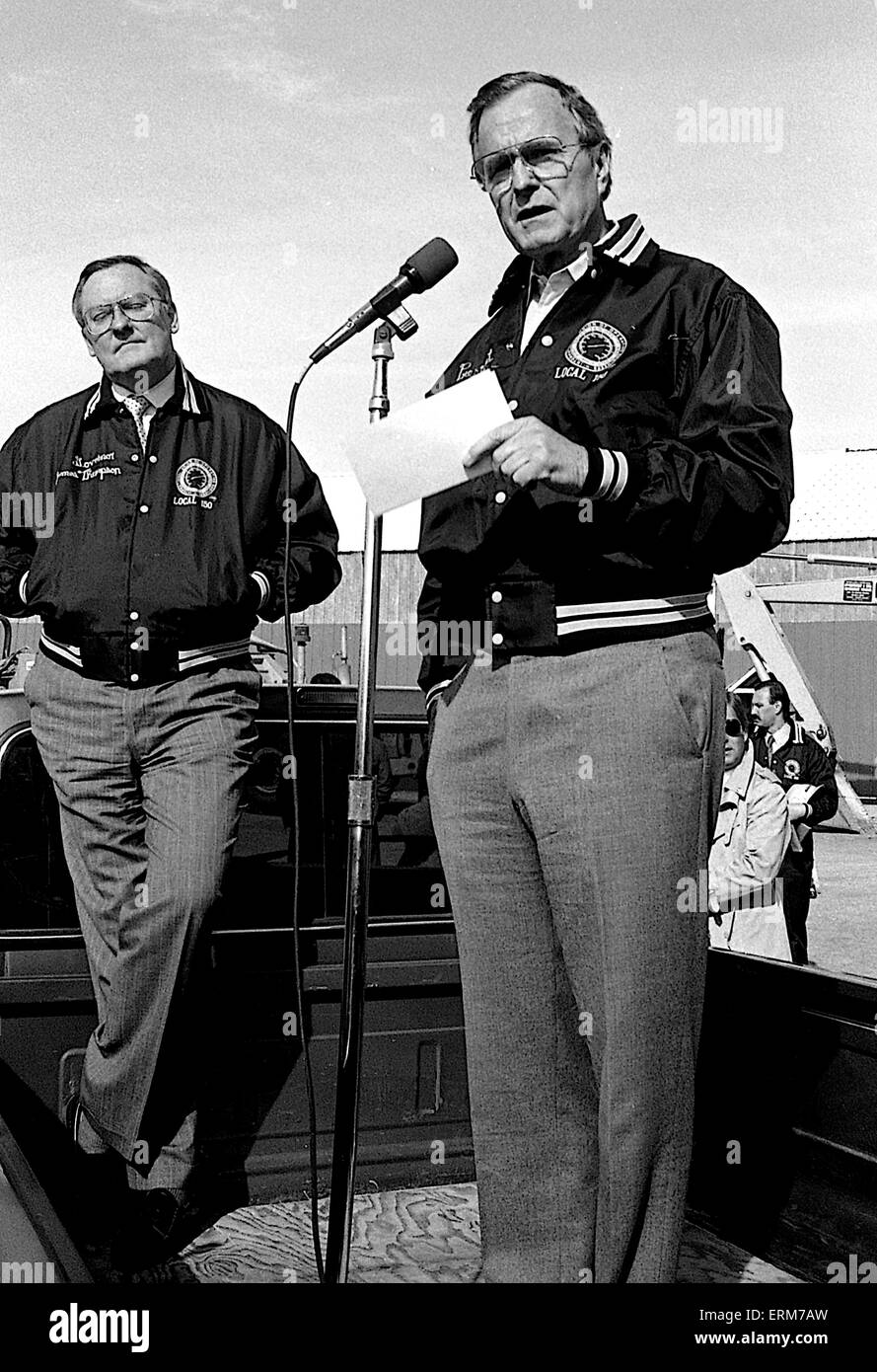 Chicago, Illinois. USA 29th October 1988 VicePresident H.W