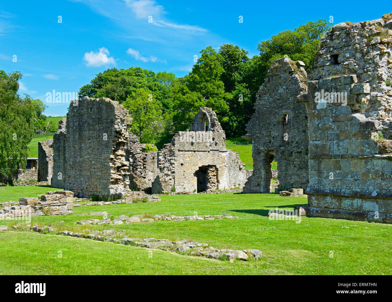 Easby Abbey, near Richmond, North Yorkshire, England UK Stock Photo Alamy