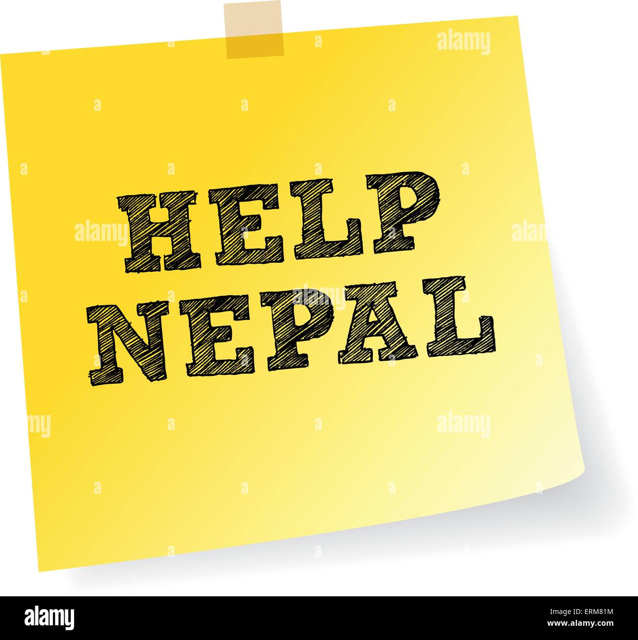 Help Nepal With Donations Sign On Blackboard Stock Vector Image & Art ...