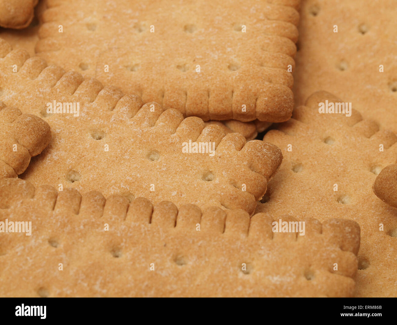 Tasty biscuits background Stock Photo