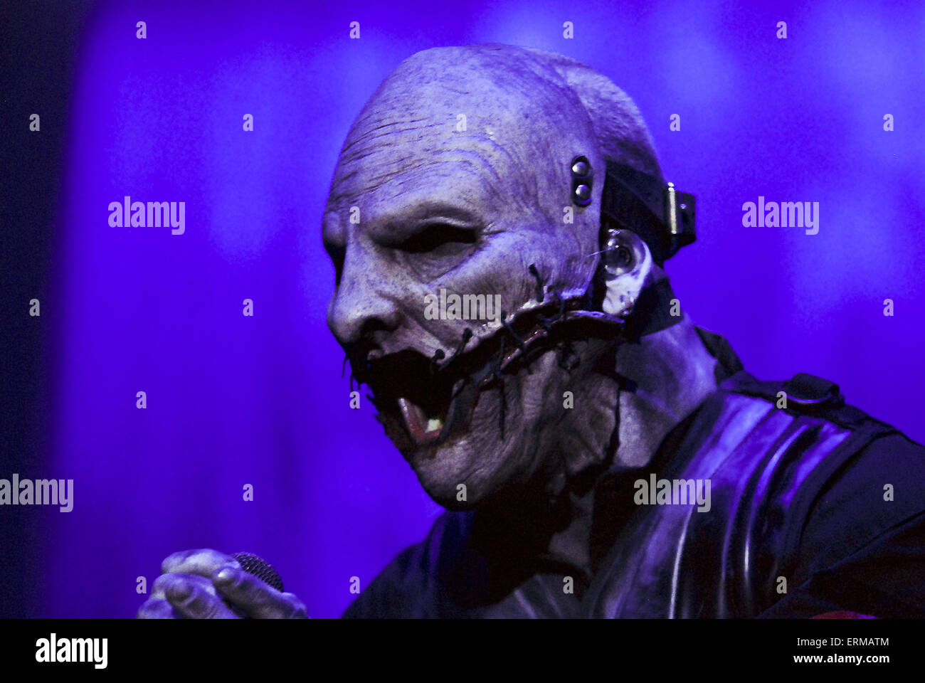 Slipknot perfoming with Korn on Slipknot's 'Prepare for Hell' Tour 2014 at  Allstate Arena Featuring: Slipknot,Corey Taylor Where: Rosemont, Illinois,  United States When: 29 Nov 2014 Credit: C.M. Wiggins/WENN.com Stock Photo -