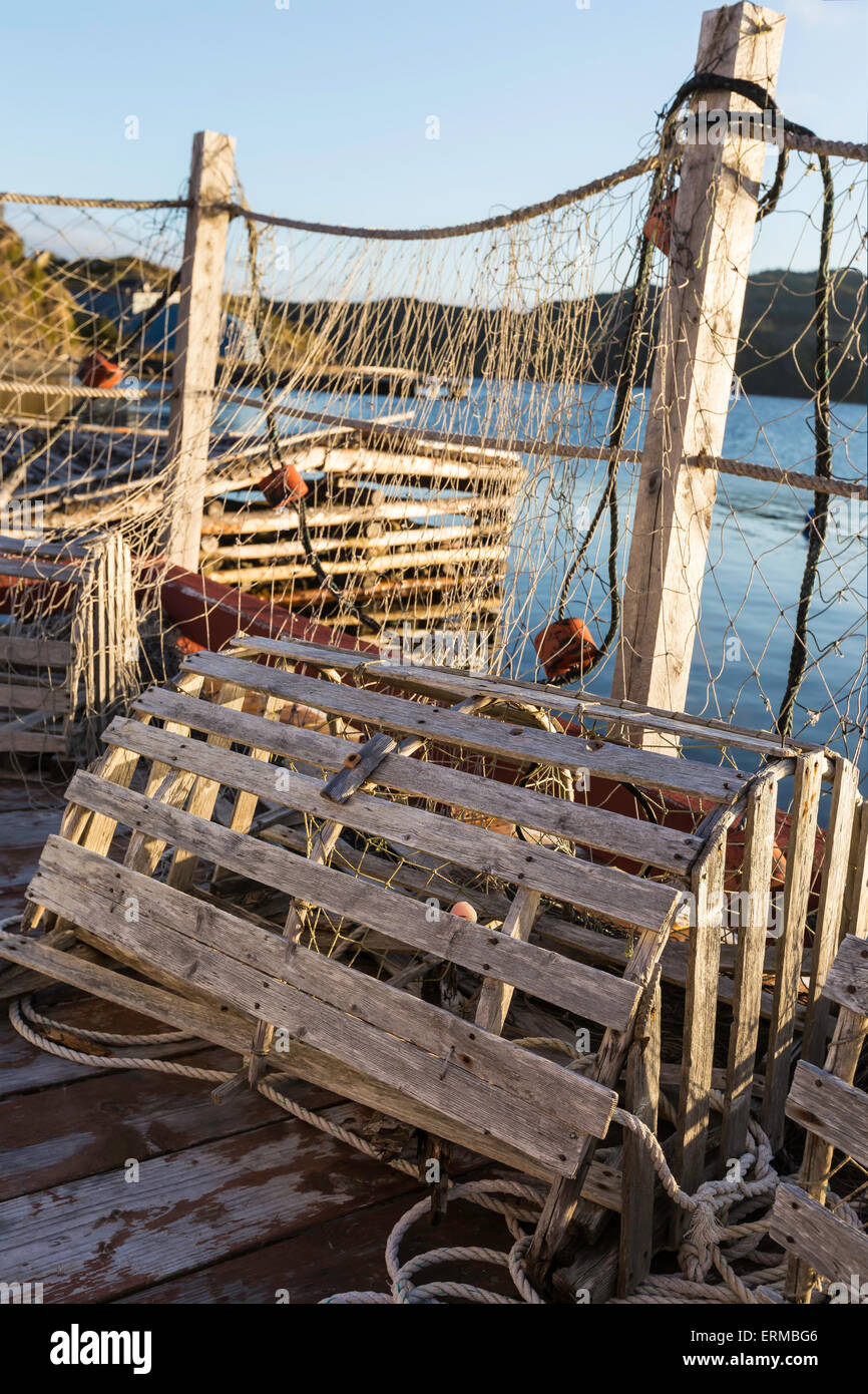 Wooden lobster trap hi-res stock photography and images - Alamy