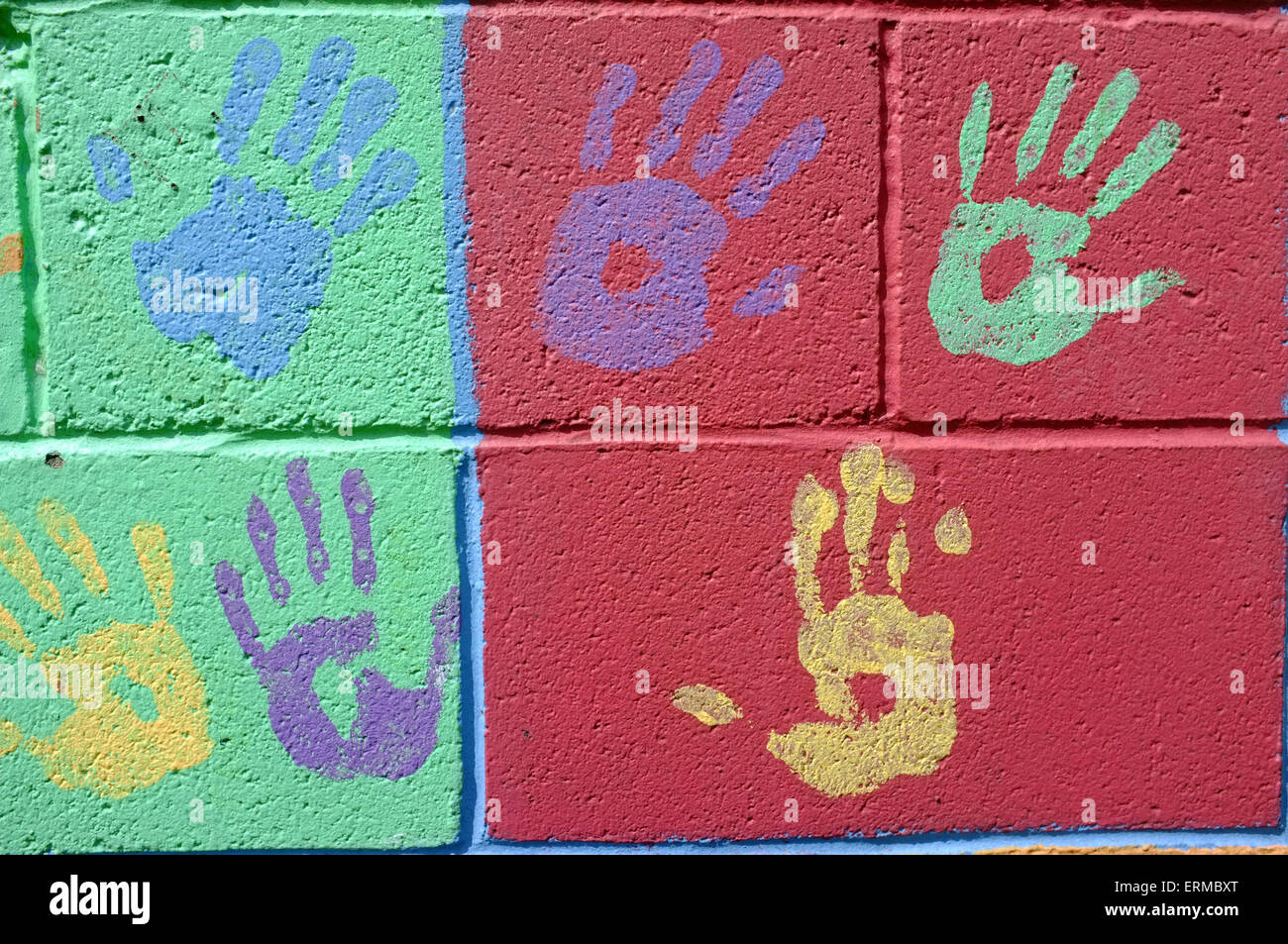 Hand Print Mural High Resolution Stock Photography and Images Alamy