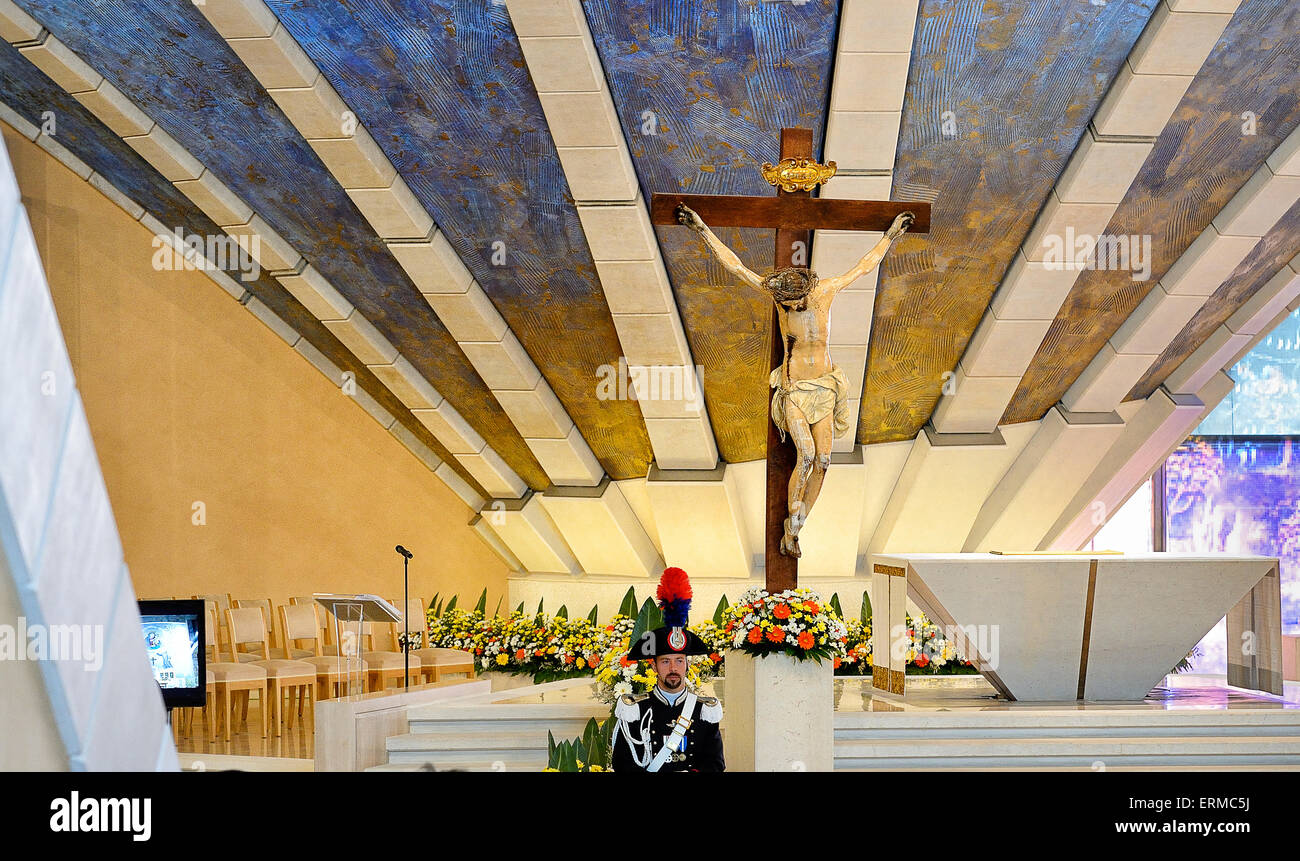 Apulia, San Giovanni Rotondo, Eucharistic Celebration  for the permanent exposition of the body of St. Pio 01st June 2013 Stock Photo