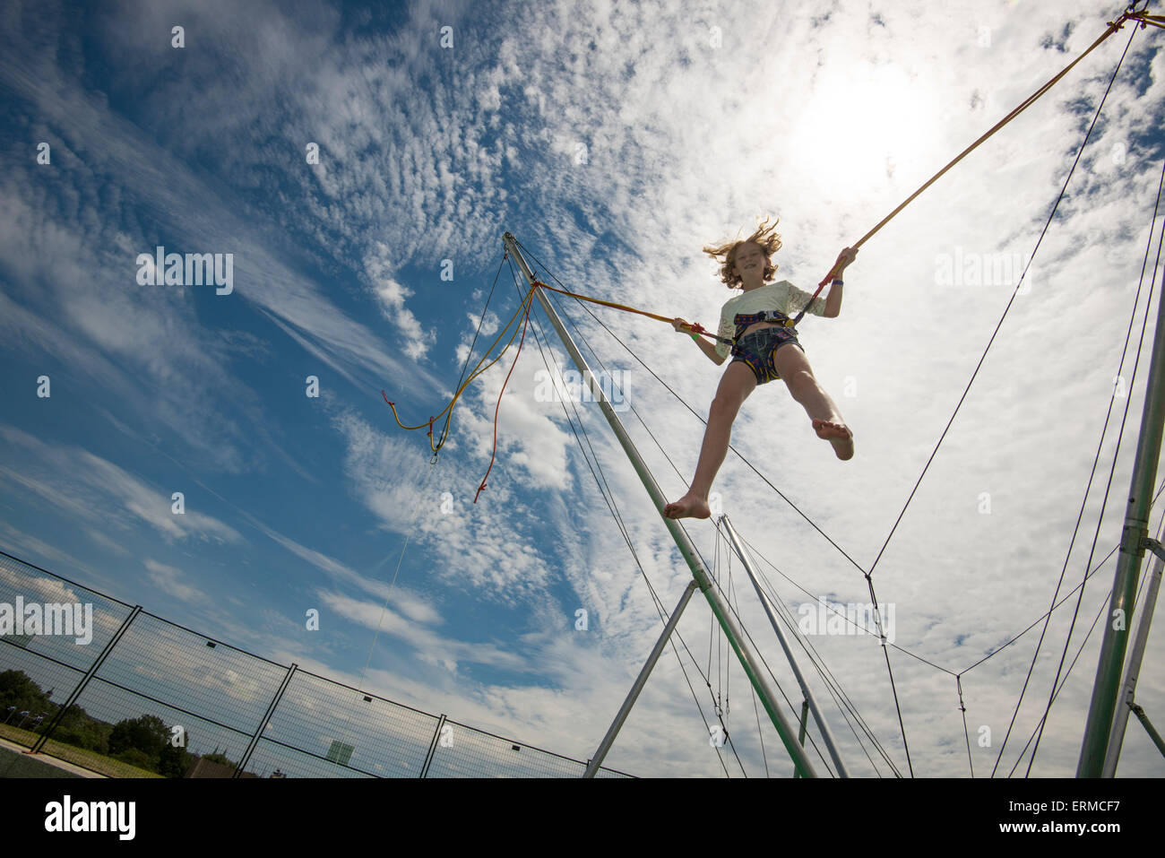 Family Fun in Montreal, Quebec, Canada. Exalto Olympic Park. Girl