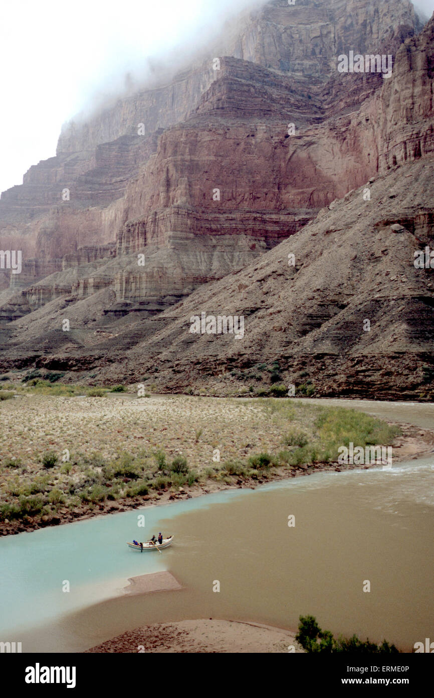 Little Colorado River at junction with Colorado River in Grand Canyon