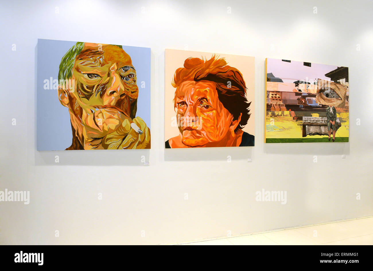 BANGKOK NOVEMBER 28 Thai Contemporary Art Exhibition on November 28