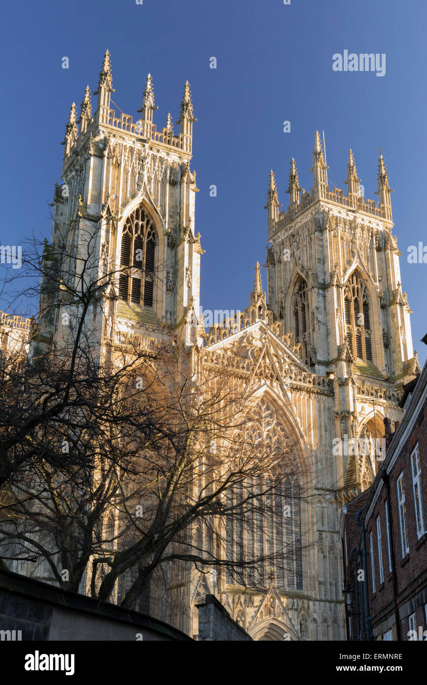 York Minster bell towers, North Yorkshire, UK Stock Photo Alamy