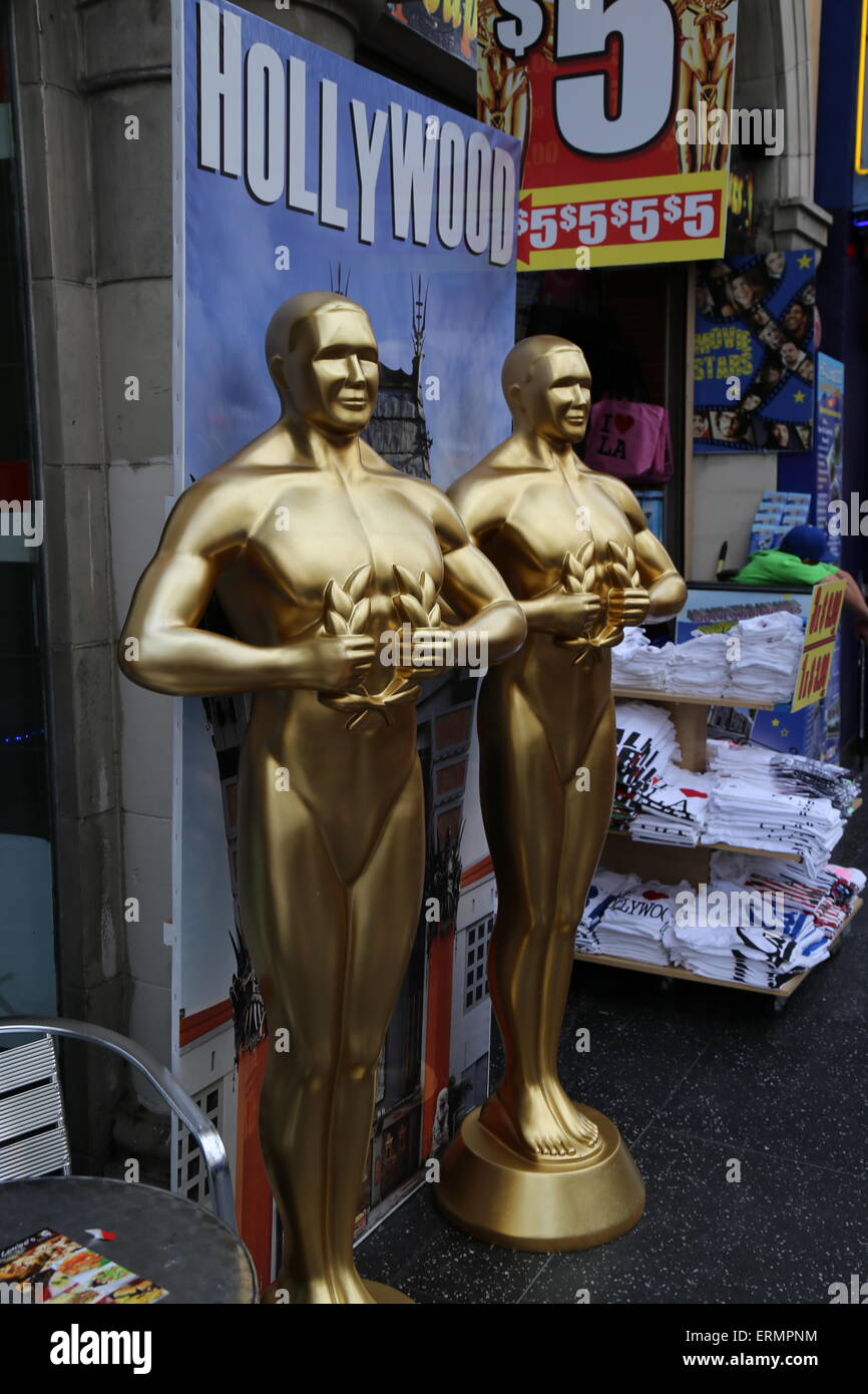 Oscar Statue Replicas in Hollywood, California Stock Photo Alamy