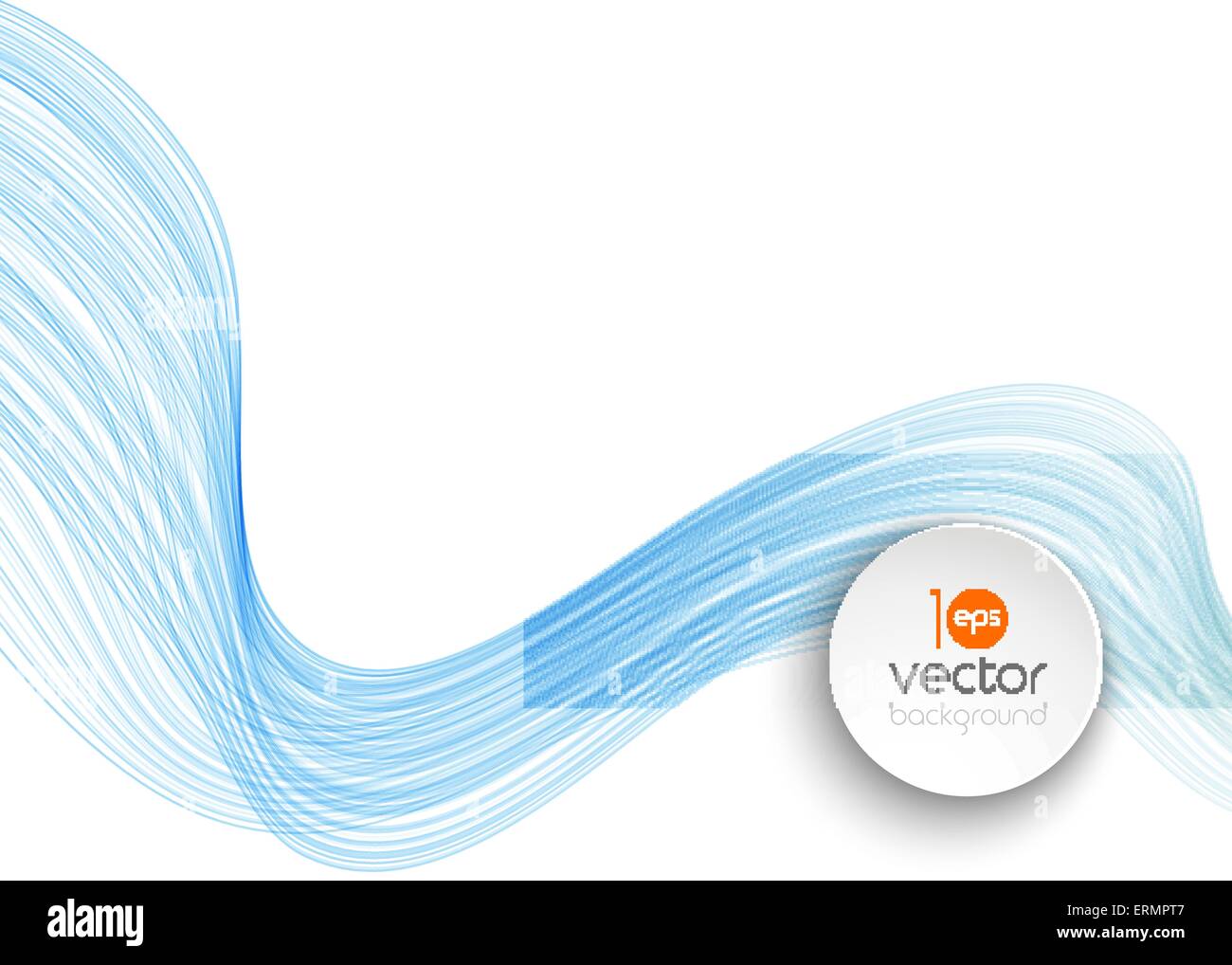 Vector Abstract blue curved lines background. Template brochure design ...