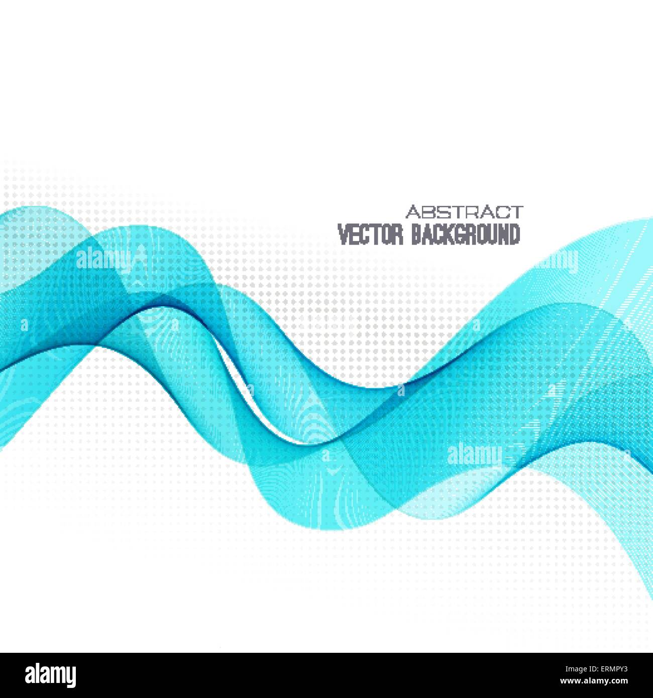 Vector Abstract blue curved lines background. Template brochure design ...