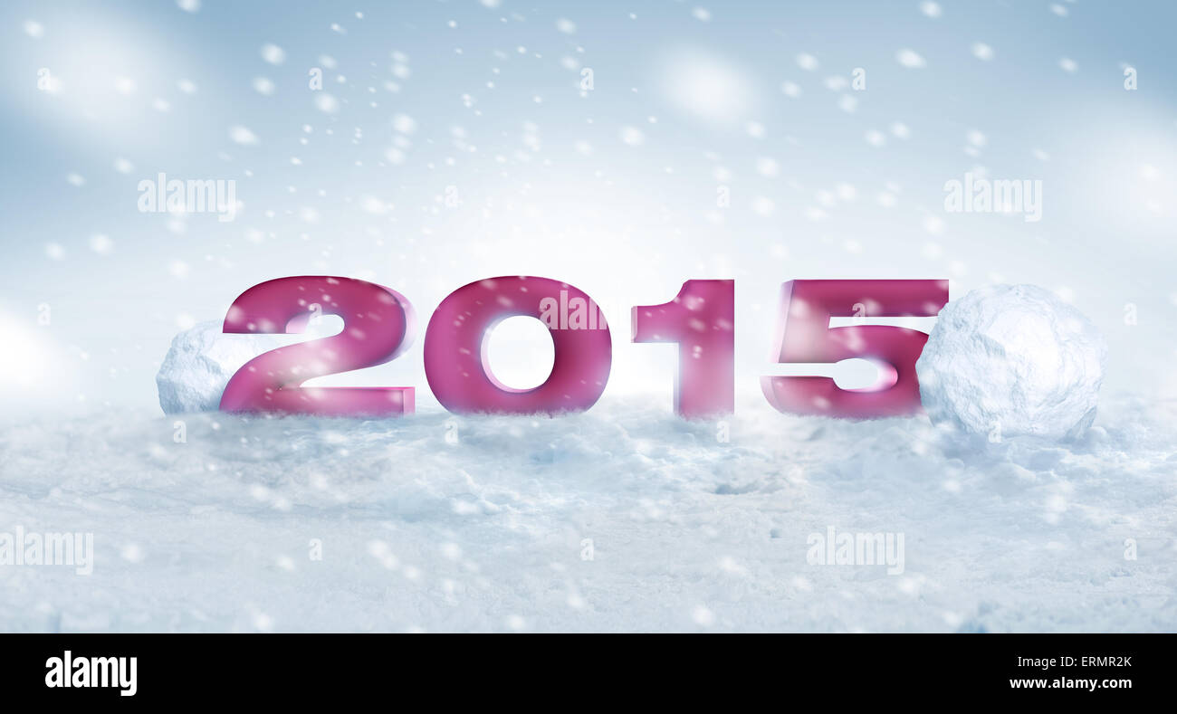 Nice winter snow background 2015 on the snow for the new year and ...