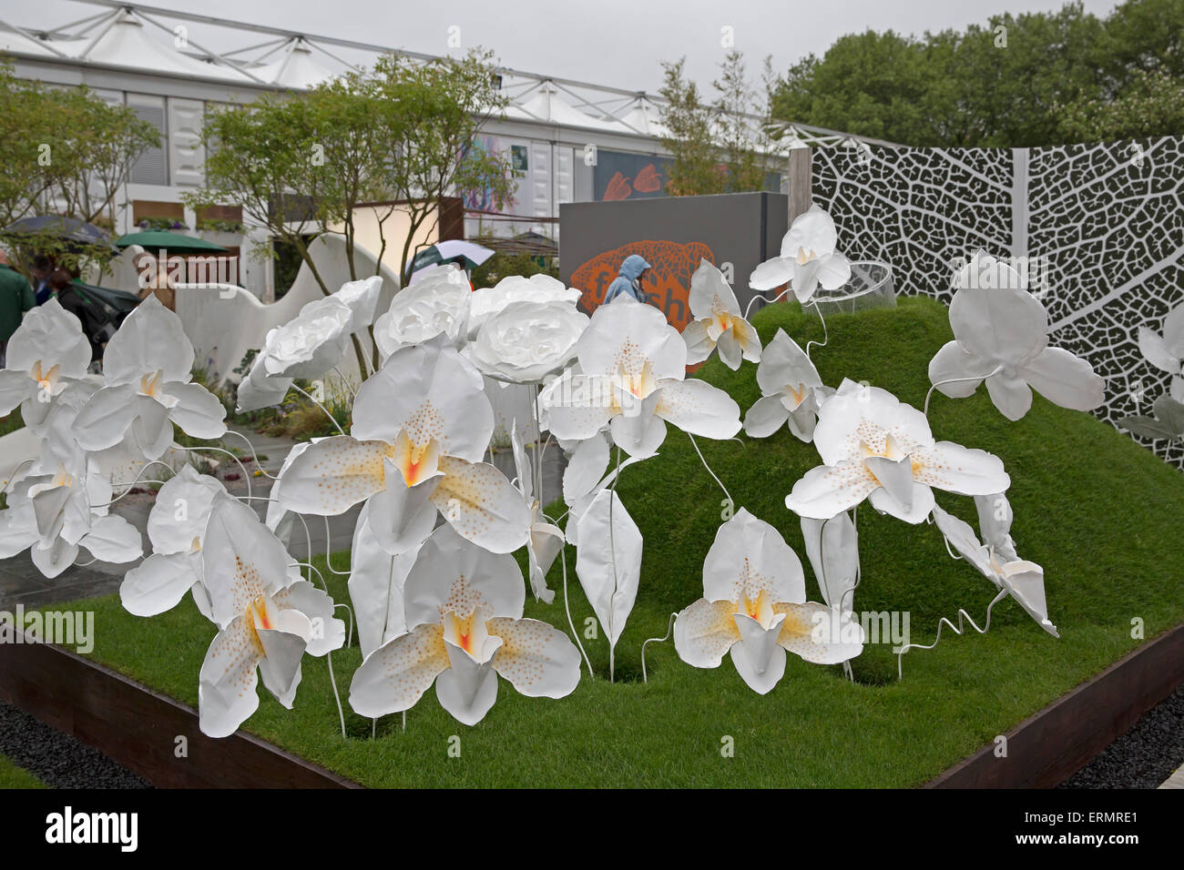Harrods floral display at the RHS Chelsea Flower show 2015 Stock Photo ...