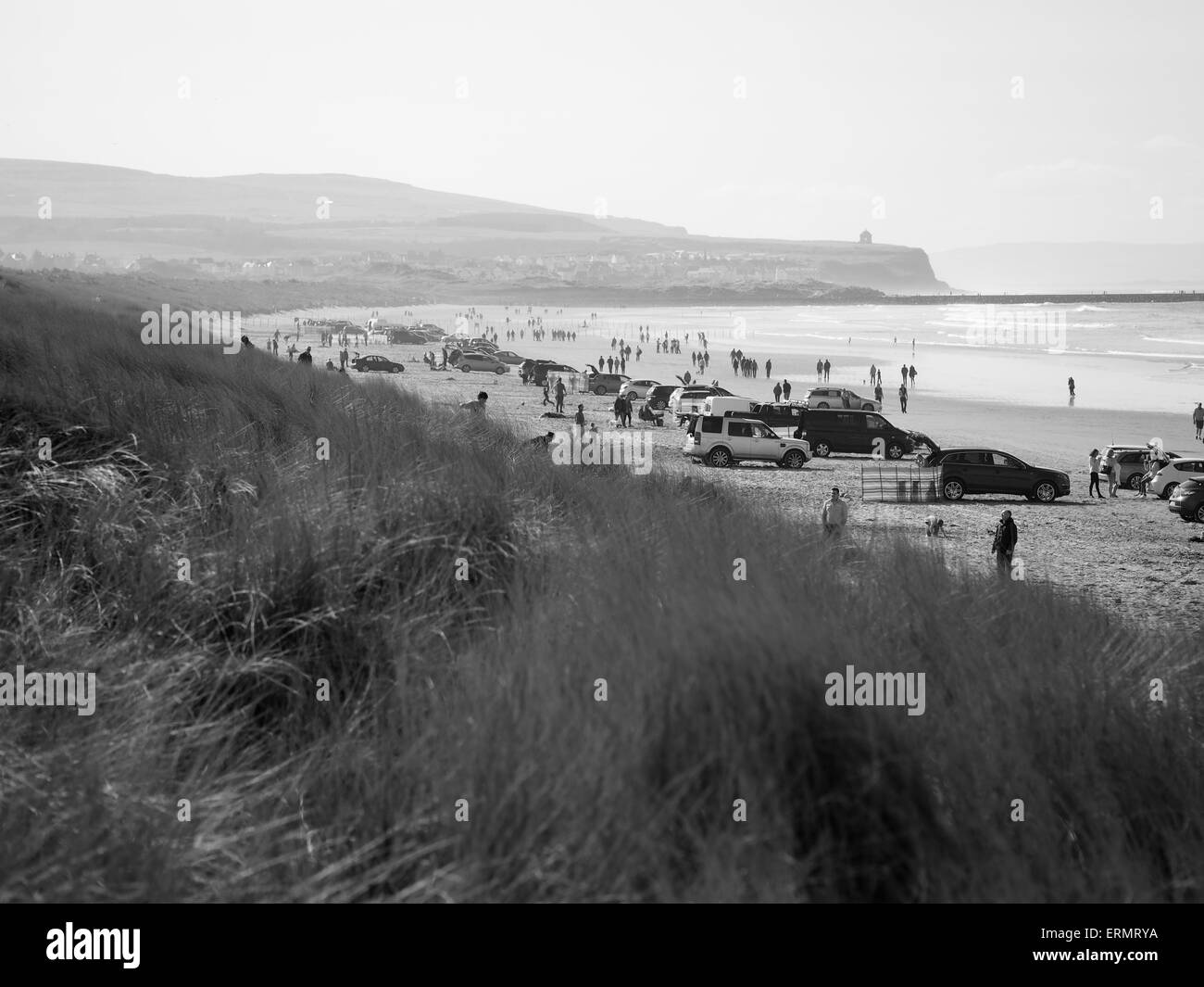 mussenden temple from Portstewart strand Stock Photo Alamy