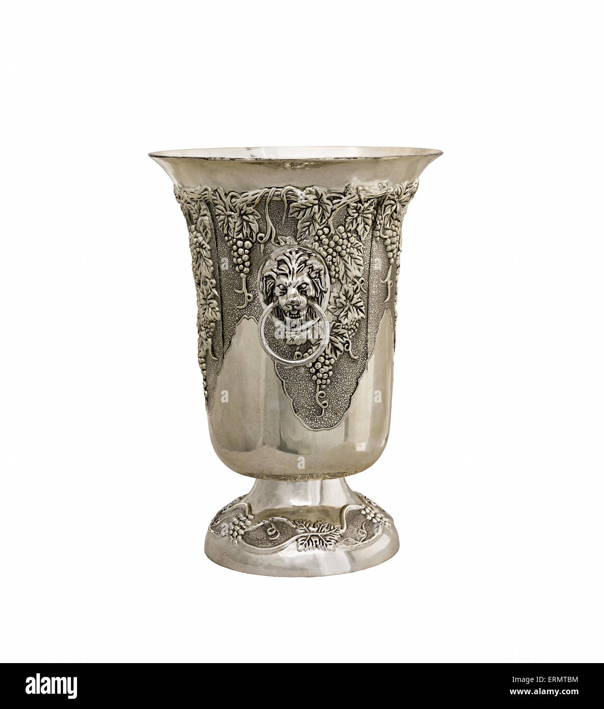 Engraved silver bowl Cut Out Stock Images & Pictures Alamy