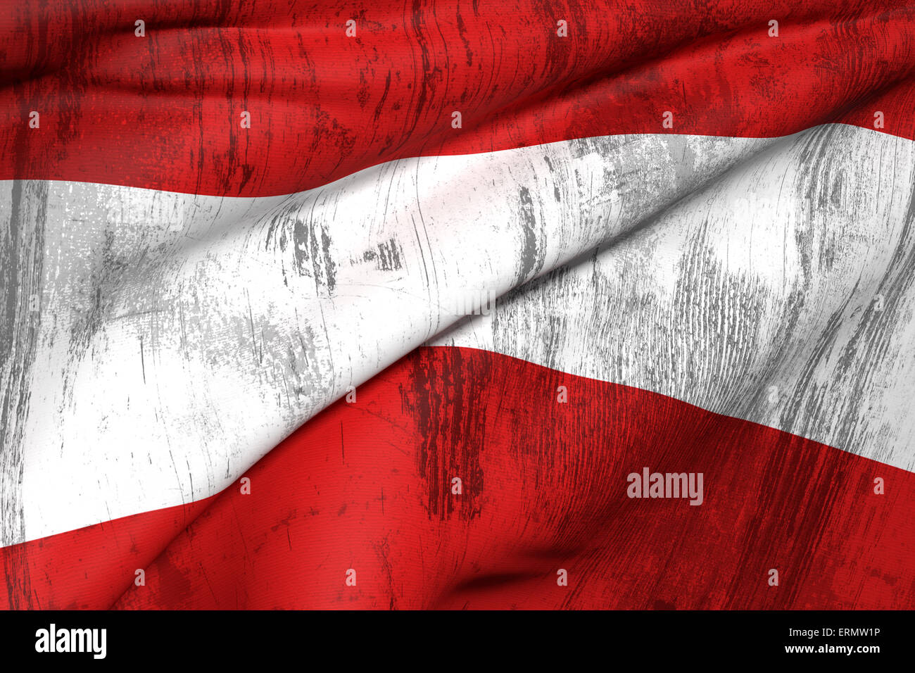 3d rendering of an old and dirty Austria flag waving Stock Photo - Alamy