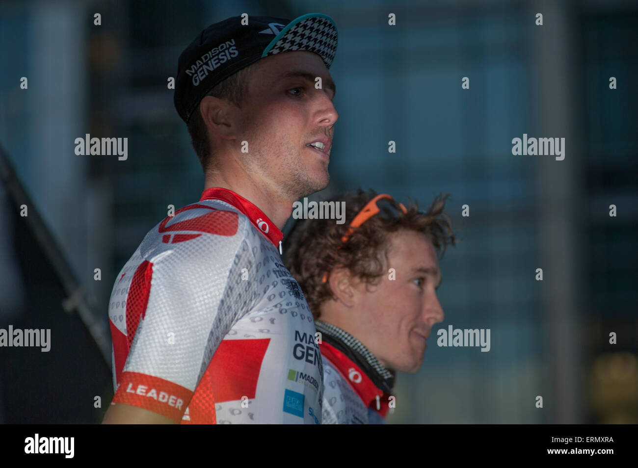 Finish of Round 8 of the world class cycling competition in the streets