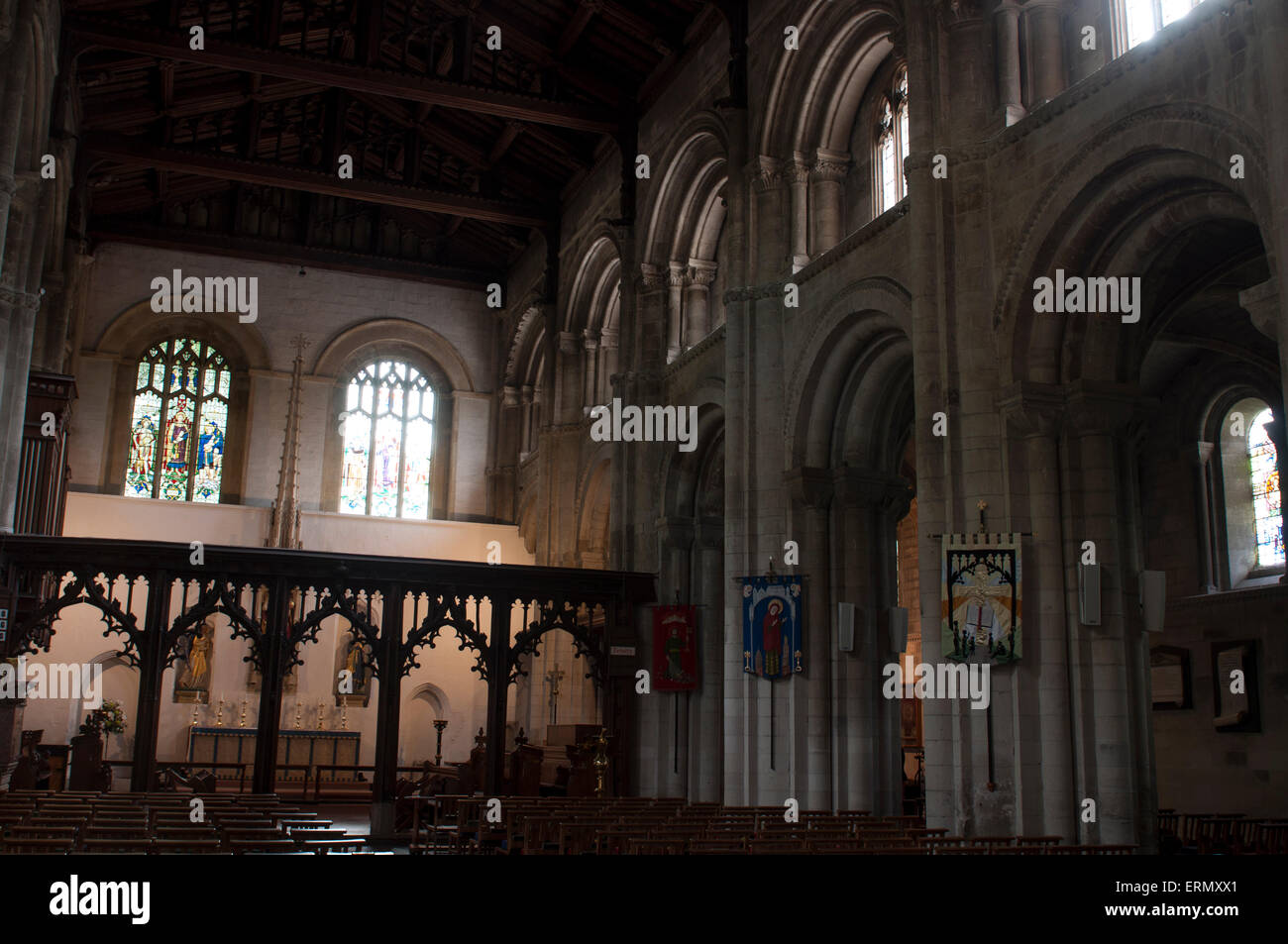 Priory Church of St. Peter, Dunstable, Bedfordshire, England, UK Stock Photo