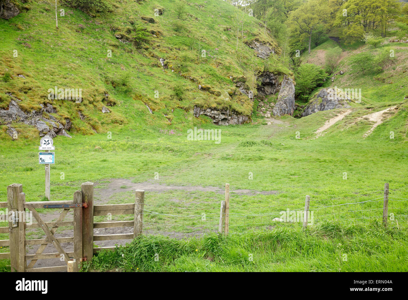 Odin Mine, Castleton, Derbyshire, England Stock Photo