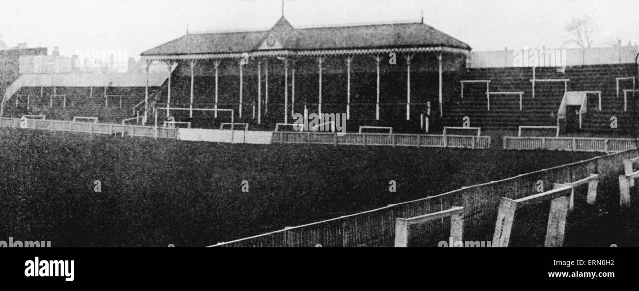 The home of Birmingham Football Club at Small Heath, Birmingham before the 1905 - 1906 season. Stock Photo