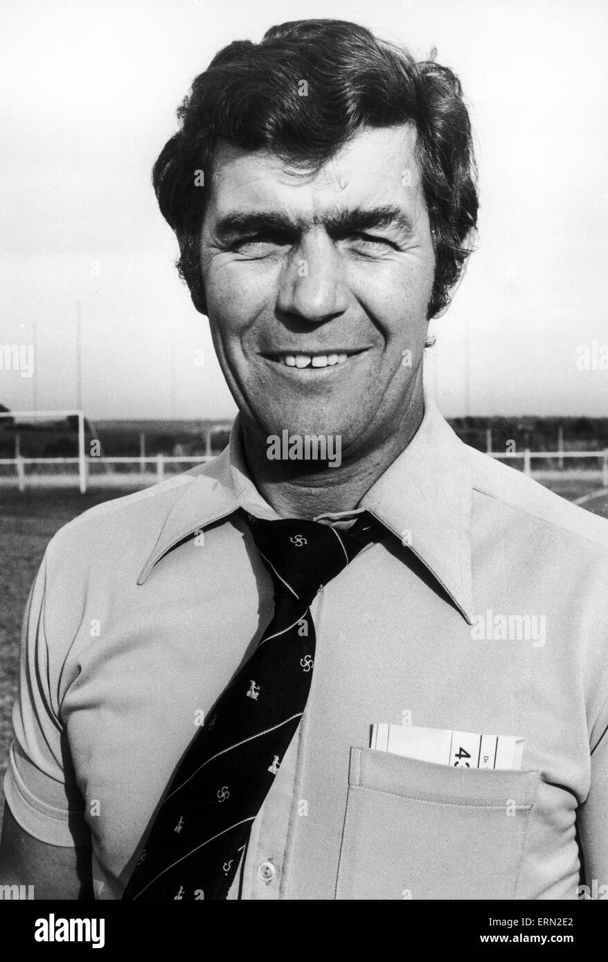Geoff Coleman, Nuneaton Borough FC Manager. 4th August 1977. Stock Photo