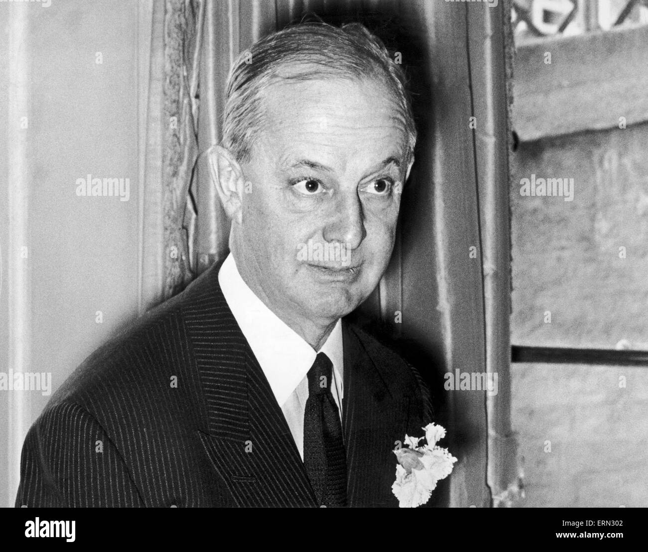 William Waldorf Astor III, 4th Viscount Astor (born December 27, 1951) is a British businessman and politician who sits as an elected hereditary peer in the House of Lords. (Picture) Lord Astor at standing conference of British Organisations for aid to Refugees held at Lord Astor's home. Circa 1962 Stock Photo
