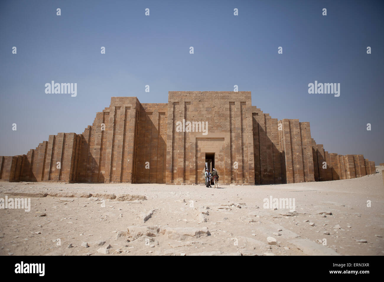 Egypt, The Gate of  Saqqara Necropolis Stock Photo