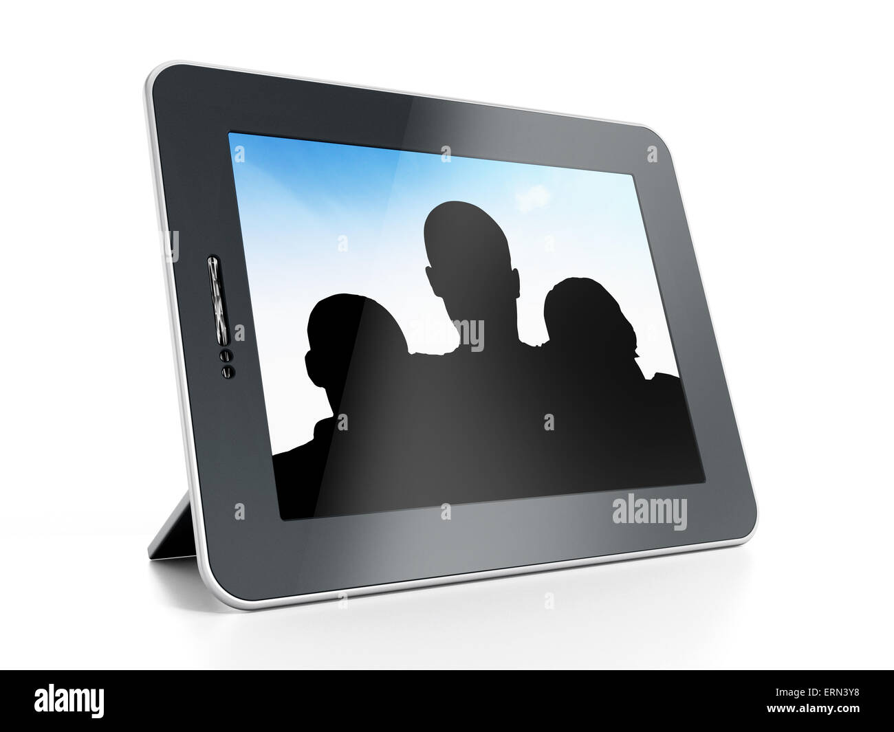 Digital photo frame isolated on white background Stock Photo Alamy