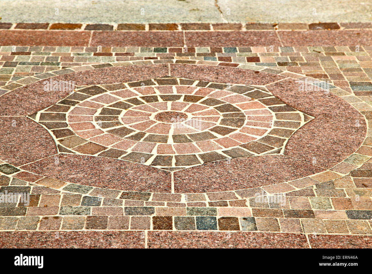 brick in legnano street lombardy italy varese abstract pavement of a ...