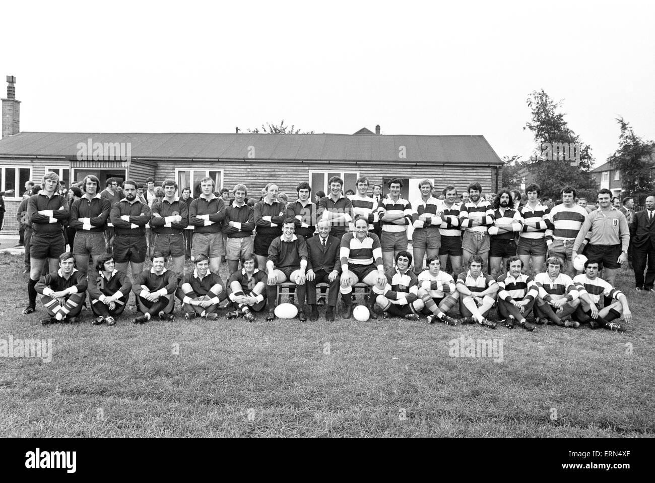 Stoke Old Boys v Phil Judd 15 Rugby Match, 28th September 1971 Stock Photo