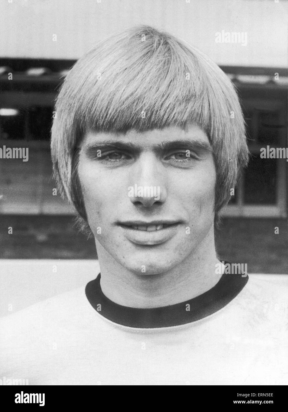 Portrait of footballer Alun Evans while at Wolverhampton Wanderers FC, 9th August 1966. Stock Photo