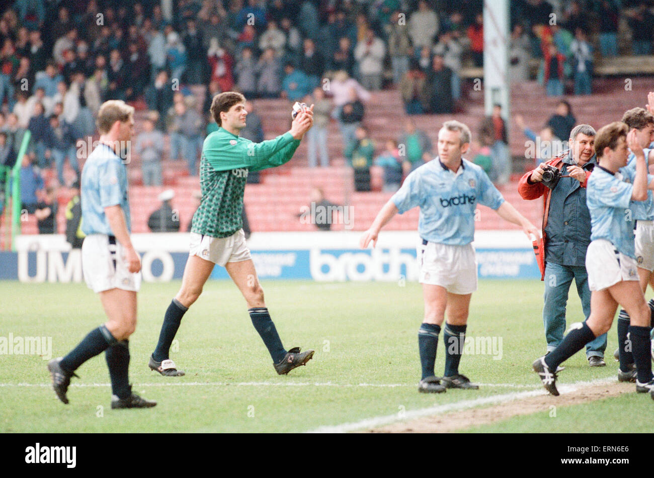 Manchester City 2 1 Derby County League Match At Maine Road Stock Photo Alamy